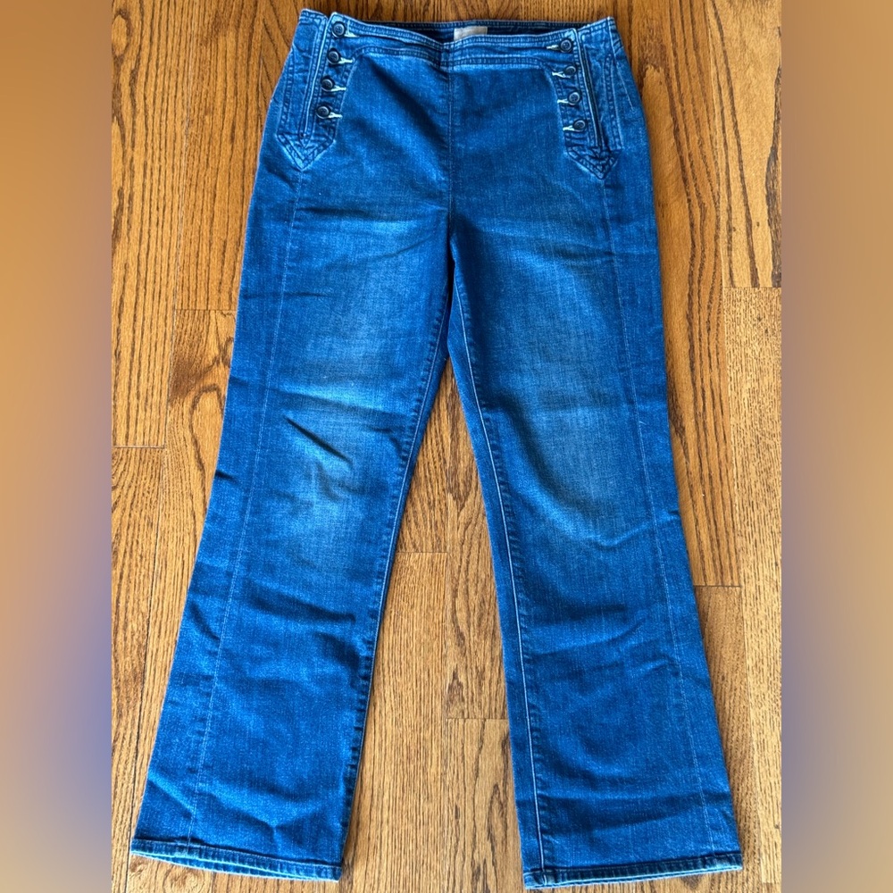 MOTHER Blue Sailor Straight Leg Jeans